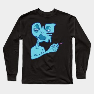 blue man Long Sleeve T-Shirt